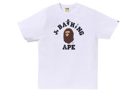 Bape Ninja College Tee 'White'