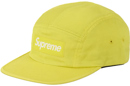 Supreme Washed Chino Twill Camp Cap 'Yellow' FW24