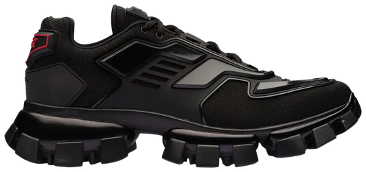 Prada Knit Cloudburst Thunder Knit Fabric Sneaker 'Black Red' (WMNS)