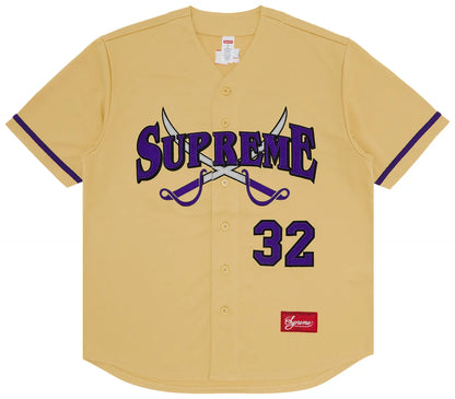 Supreme Swords Baseball Jersey 'Gold'