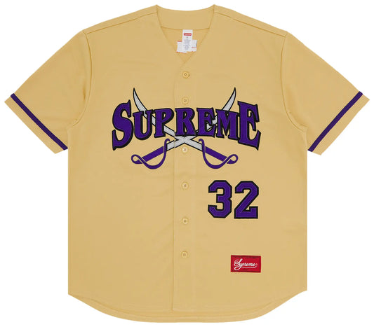 Supreme Swords Baseball Jersey 'Gold'