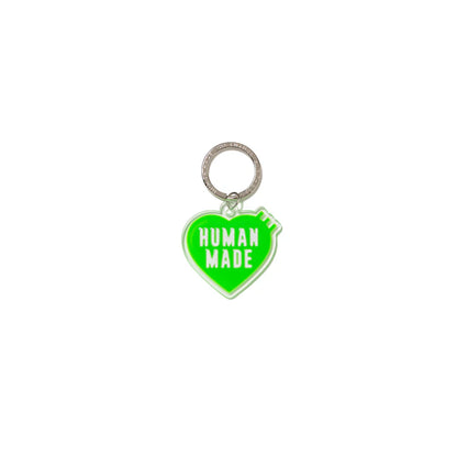 Human Made Heart Keychain 'Green'