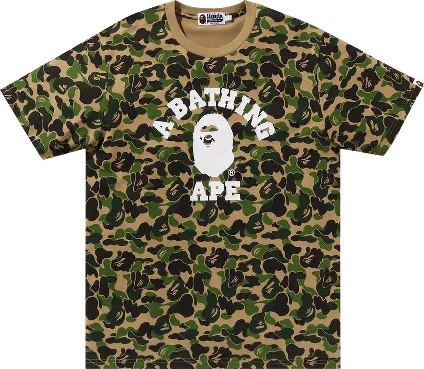 BAPE ABC Camo College Tee 'Green'