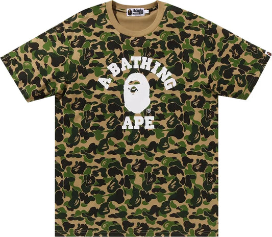 BAPE ABC Camo College Tee 'Green'