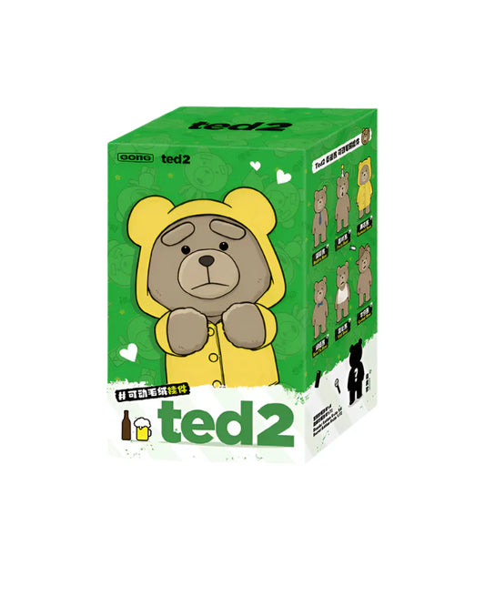 Pop Mart Ted 2 Teddy Bear Action Plush Pendant Blind Box