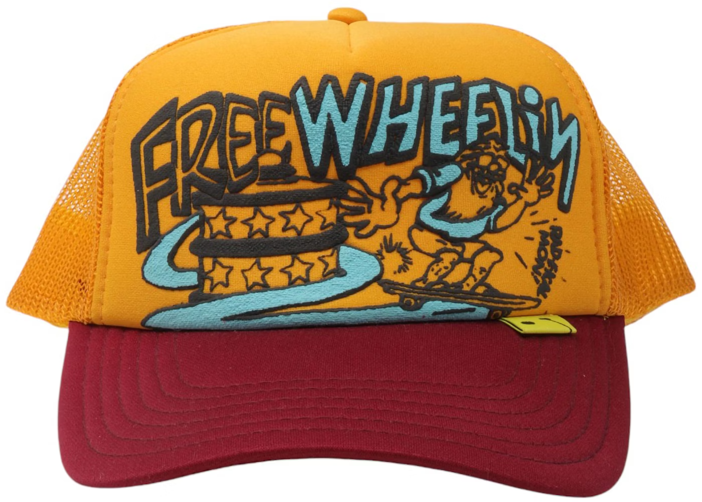 Kapital Free Wheelin Trucker Cap 'Yellow Red'