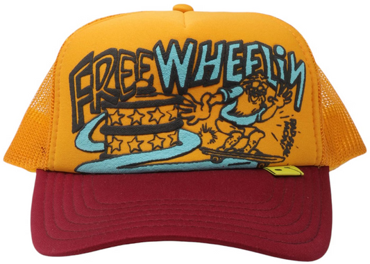 Kapital Free Wheelin Trucker Cap 'Yellow Red'