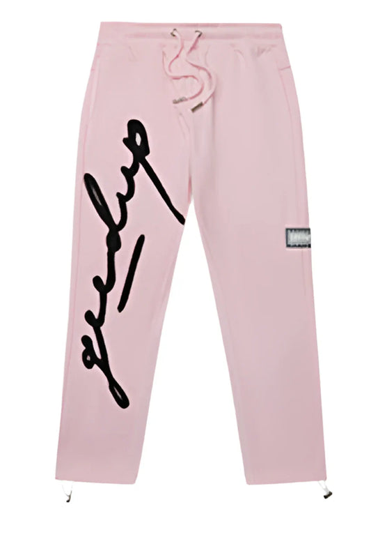 Geedup Signature Trackpants 'Pink Black'