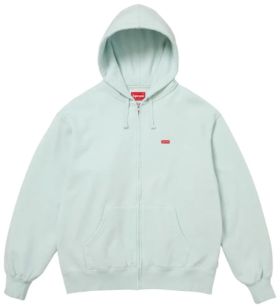 Supreme Small Box Zip Up Hooded Sweatshirt 'Mint' FW25