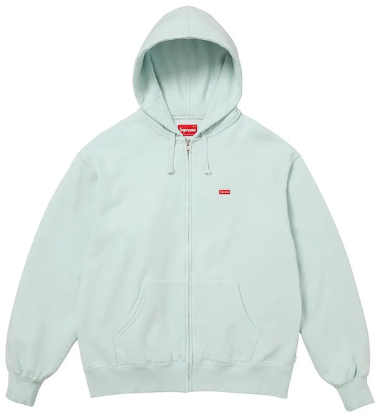 Supreme Small Box Zip Up Hooded Sweatshirt 'Mint' FW25