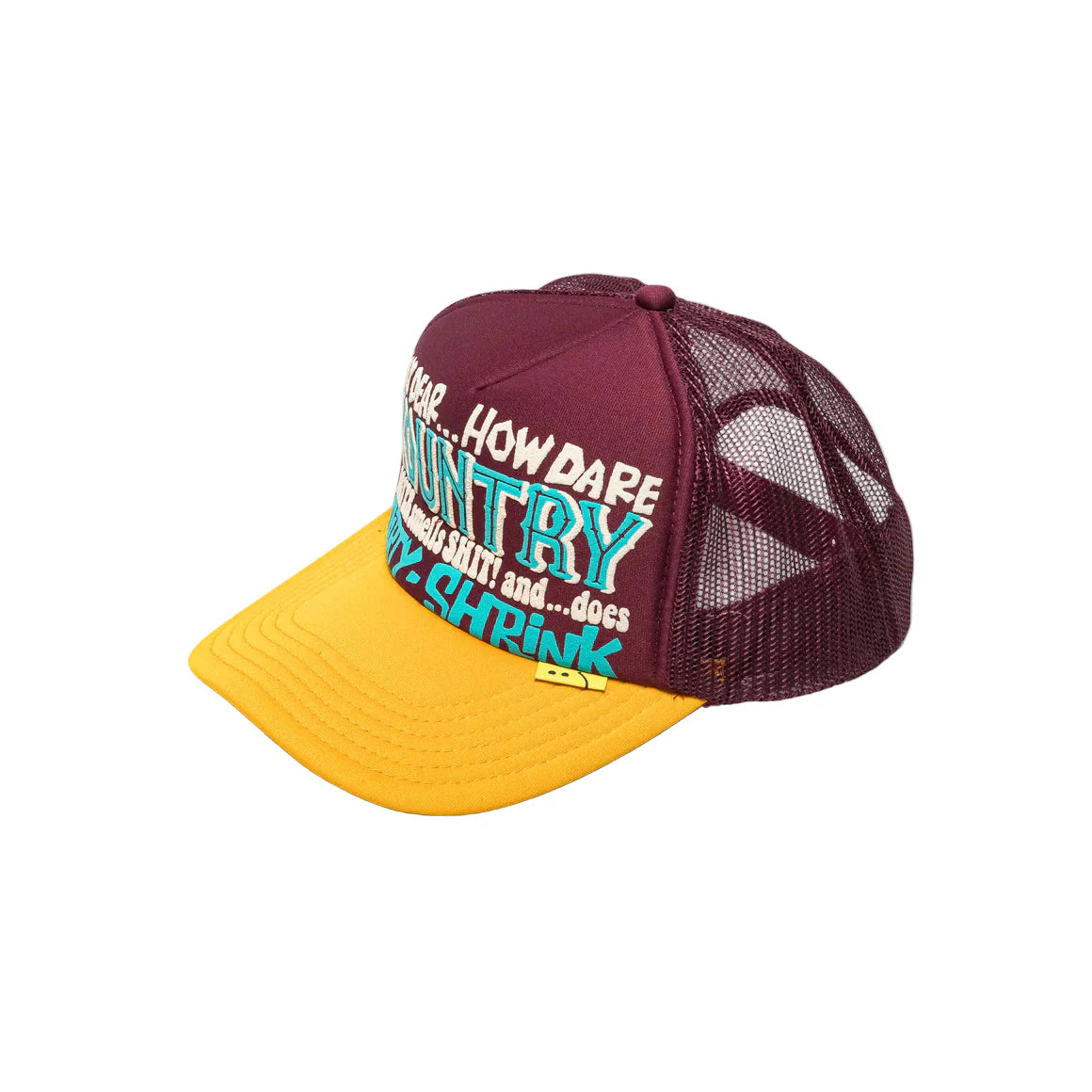 Kapital Kountry Dirty Shrink My Dear Track Cap 'Red Gold'