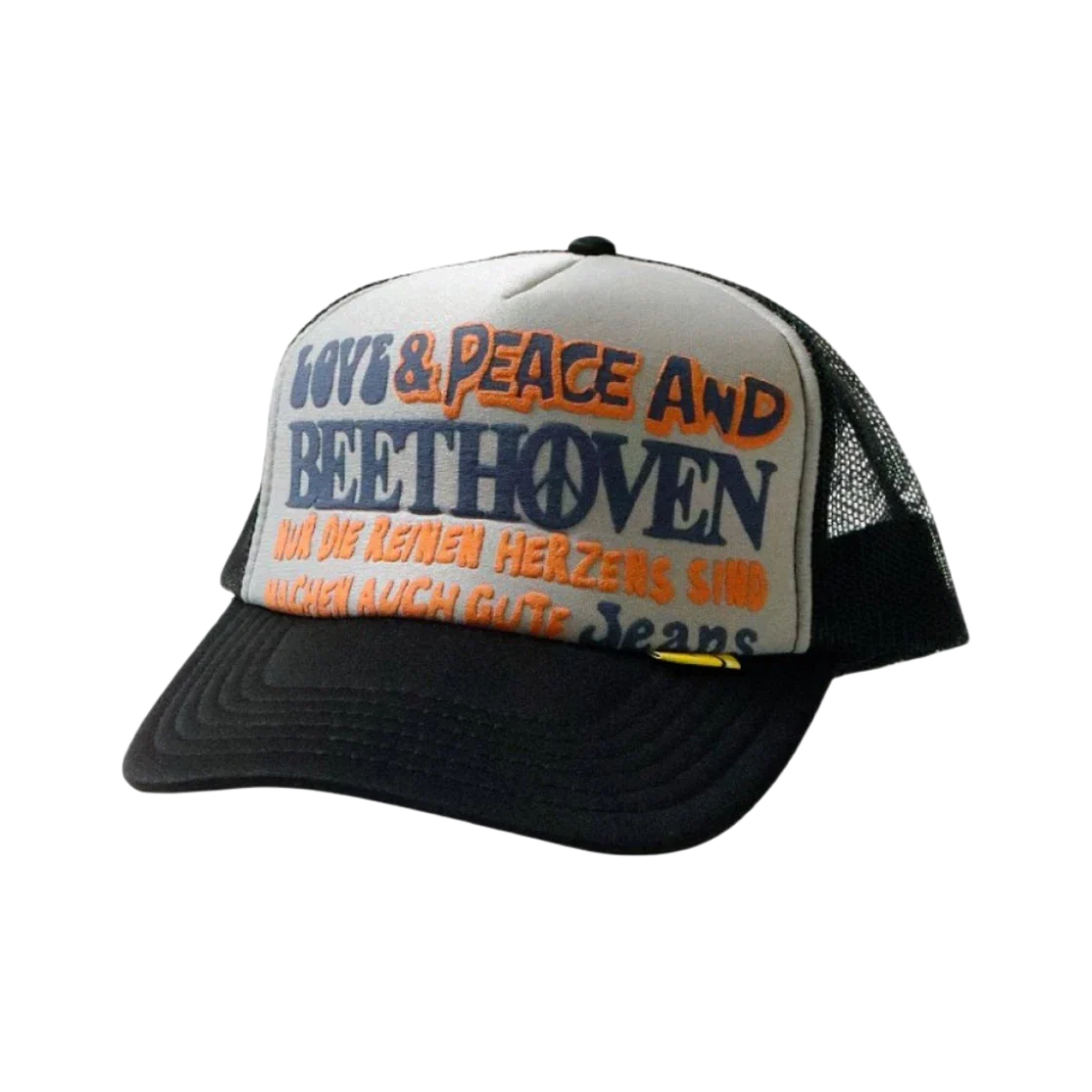 Kapital Love & Peace And Beethoven Track Cap 'Grey Black'