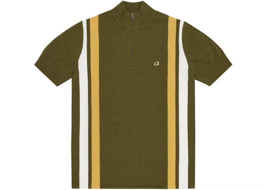 Corteiz VVS Racer Knit Half Zip 'Khaki'