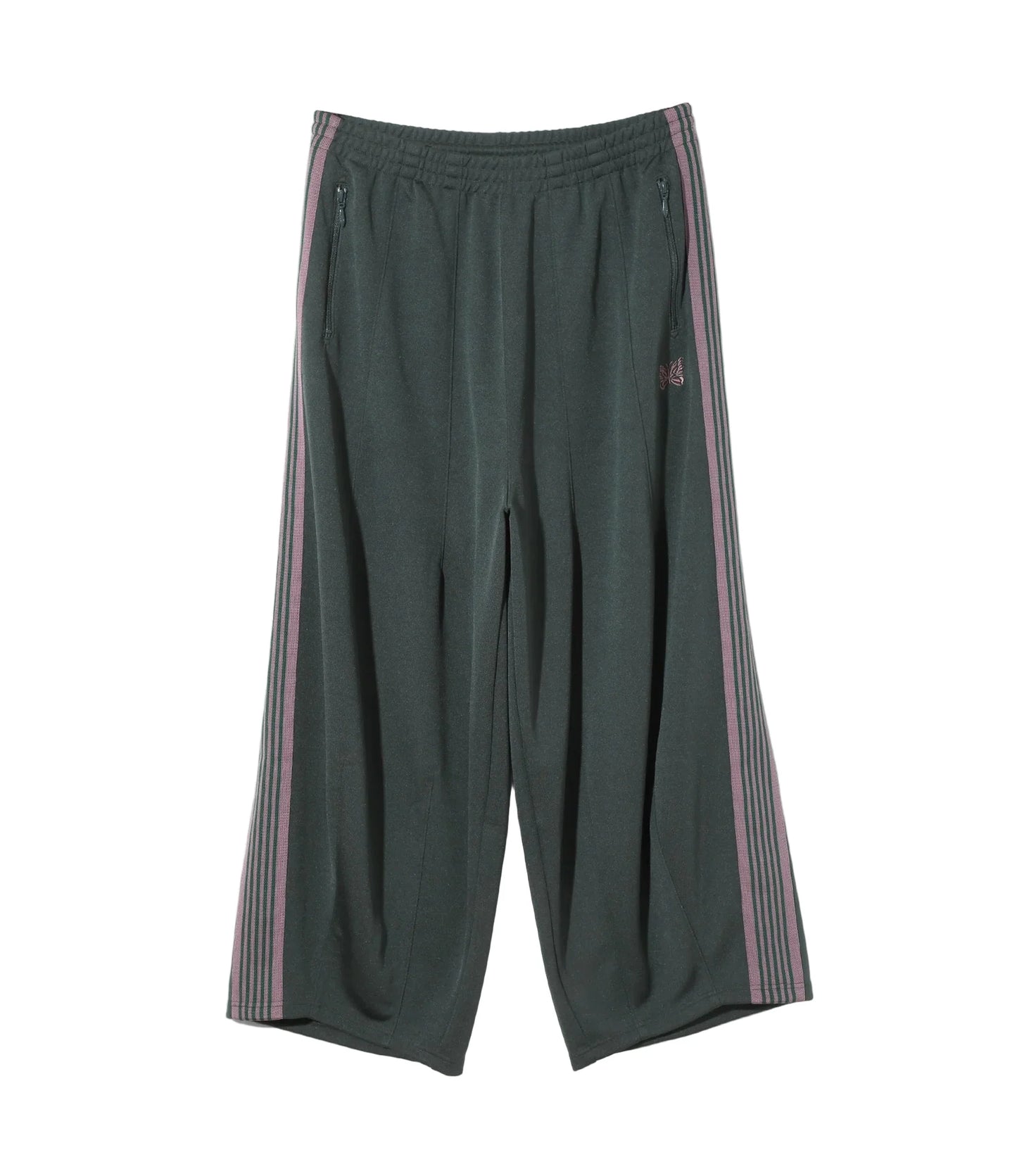 Needles HD Track Pants Poly Smooth 'Green Pink'
