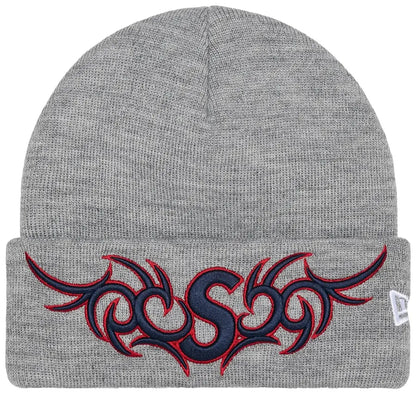 Supreme New Era Tribal S Logo Beanie 'Grey'