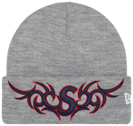 Supreme New Era Tribal S Logo Beanie 'Grey'