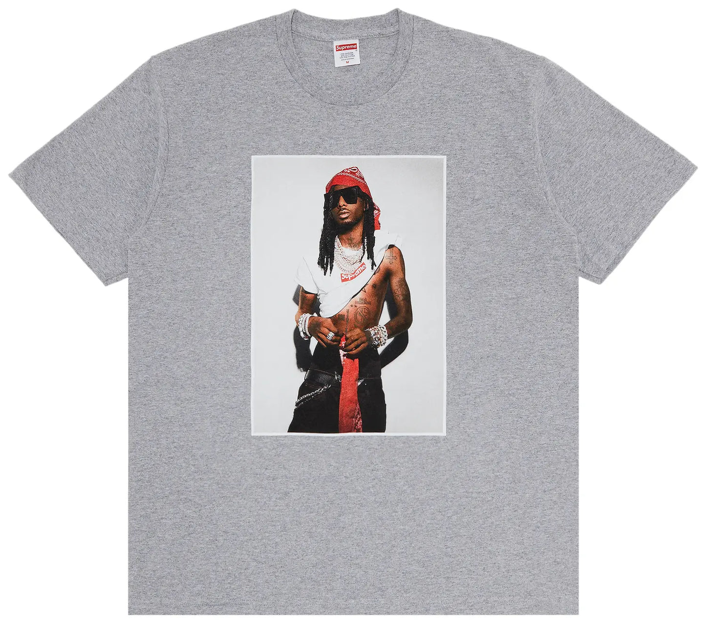 Supreme x Playboi Carti Tee 'Heather Grey'