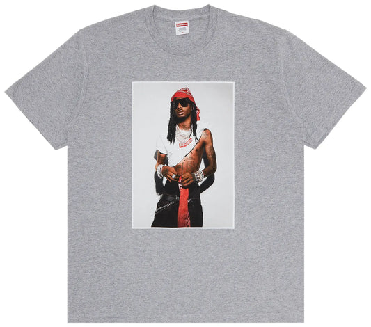 Supreme x Playboi Carti Tee 'Heather Grey'