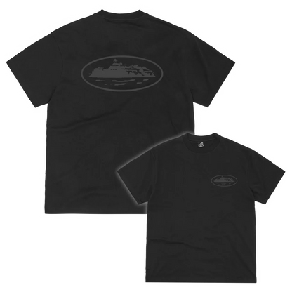 Corteiz OG Island Tee Reflective 'Triple Black'