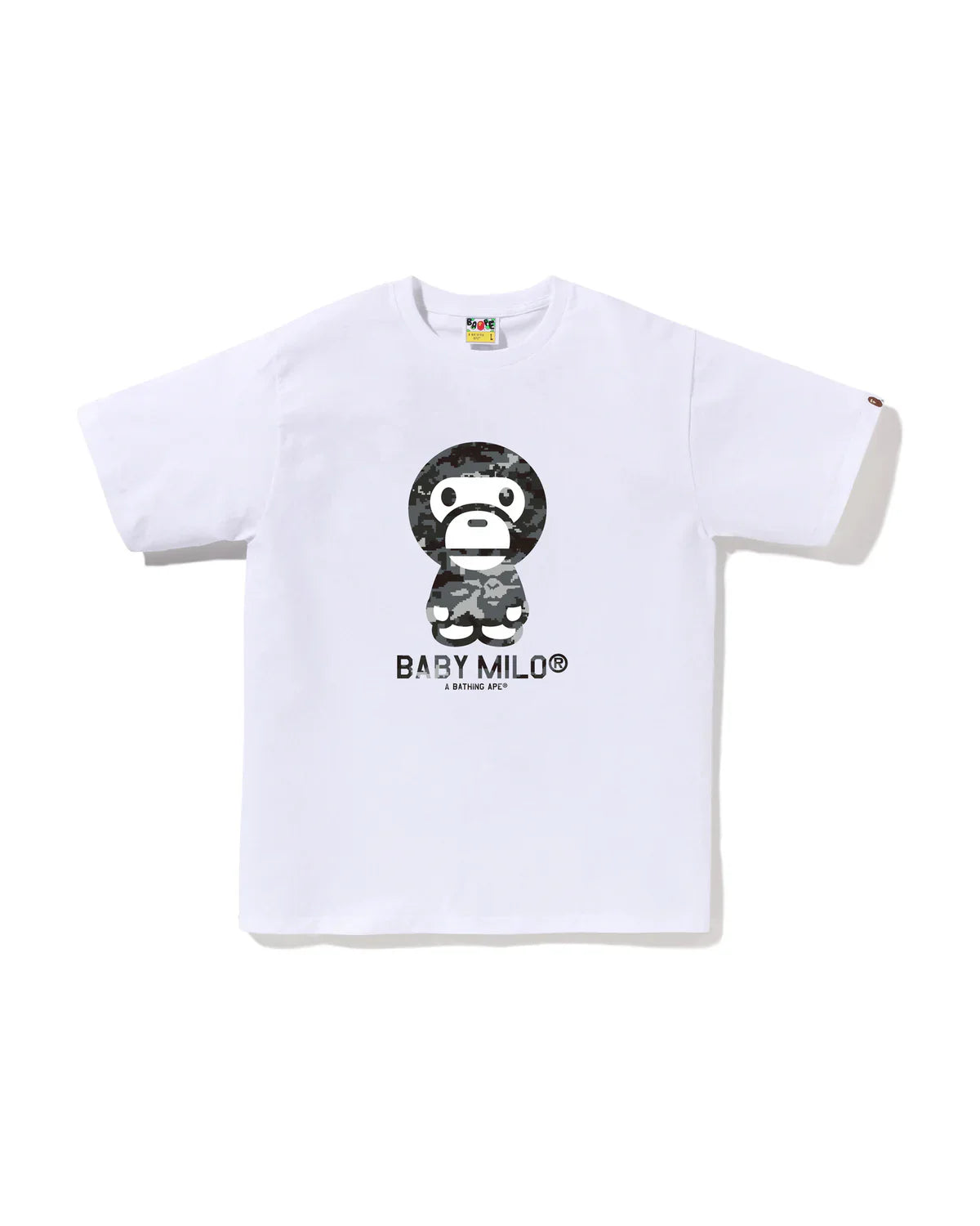 Bape Multi Pixel Camo Baby Milo Tee 'White'