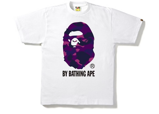 Bape Colour Camo By A Bathing Ape Tee 'White Purple'