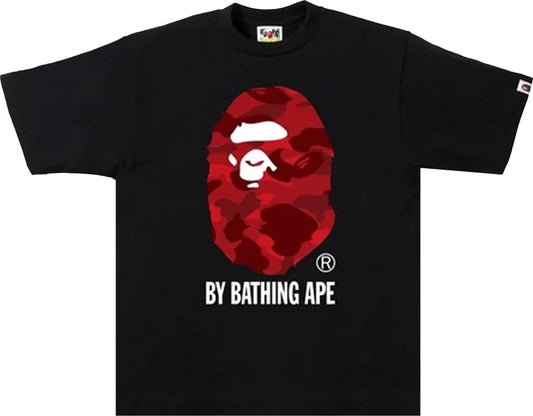Bape Colour Camo By A Bathing Ape Tee 'Black Red'