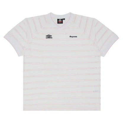 Supreme x Umbro Stripe Soccer Jersey 'White'