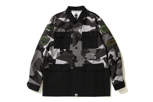 Bape Splinter Military Shirt 'Snow Camo'