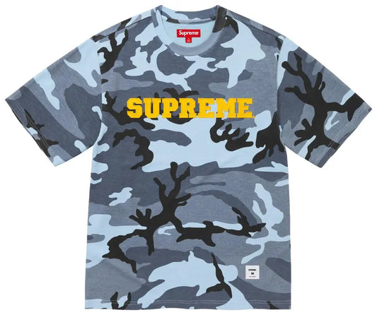 Supreme Collegiate Appliqué S/S Tee 'Blue Camo'