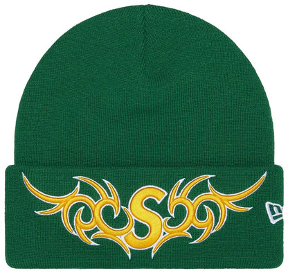 Supreme New Era Tribal S Logo Beanie 'Green'