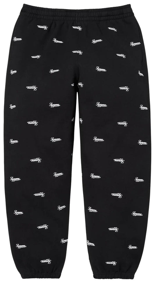 Supreme Repeat Script Sweatpant 'Black'