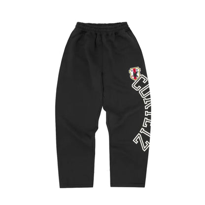 Corteiz Arch Shield Open Hem Sweatpant 'Black'