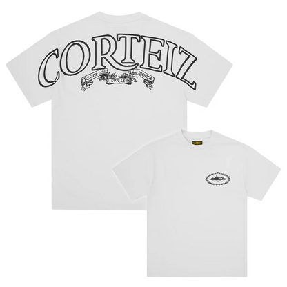 Corteiz Royale Heavyweight Tee 'White Black'
