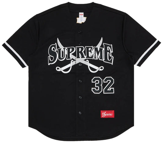 Supreme Swords Baseball Jersey 'Black'