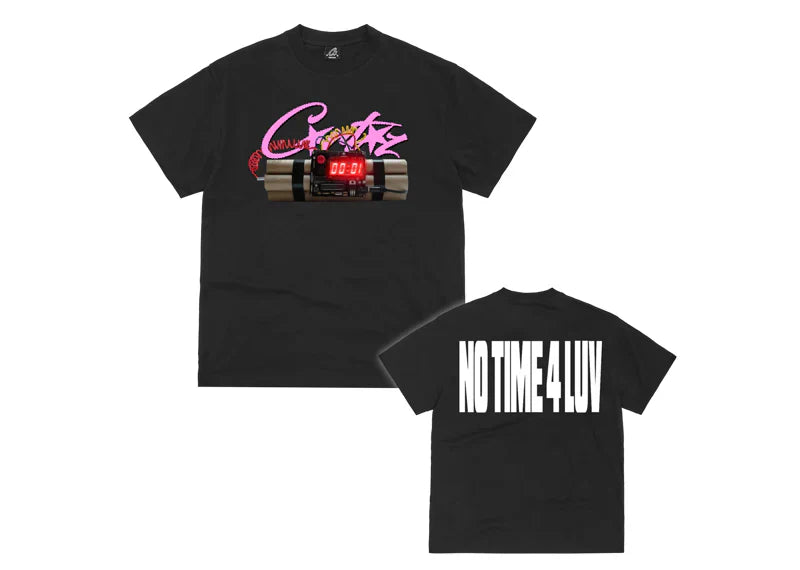 Corteiz No Time 4 Luv Tee 'Black'