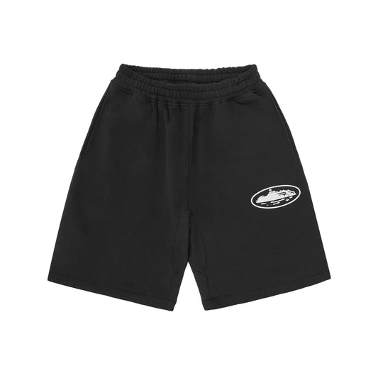 Corteiz Alcatraz Puff Print Sweatshorts 'Black'