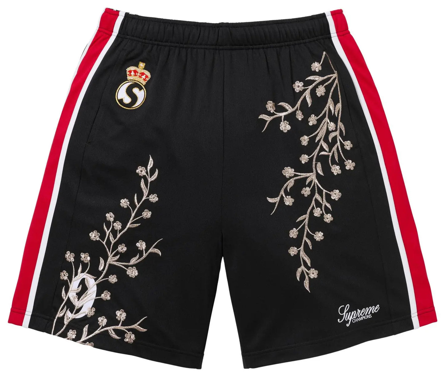Supreme Floral Soccer Short 'Black'