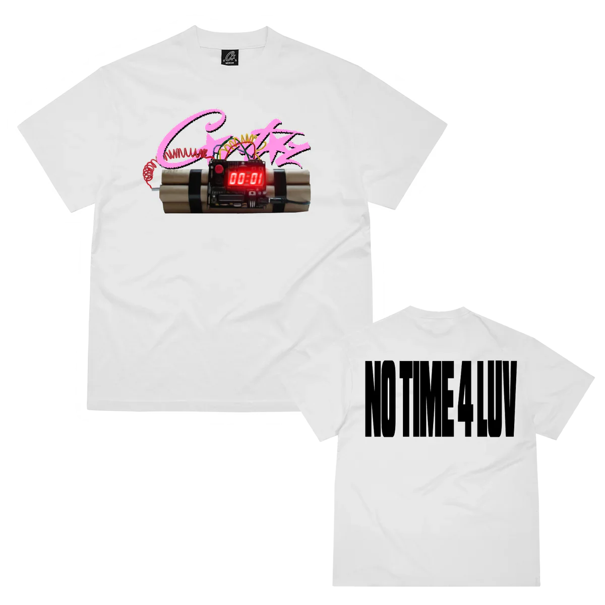 Corteiz No Time 4 Luv Tee 'White'