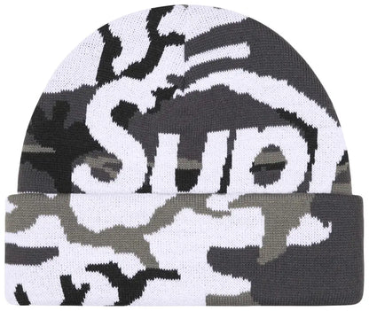 Supreme Camo Big Logo Beanie 'Snow Camo'