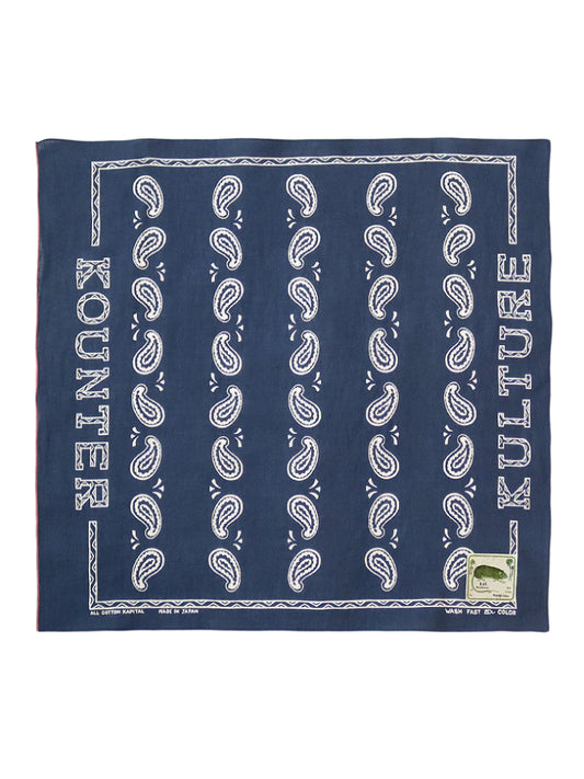 Kapital Fastcolour Selvedge Kounter Kulture Bandana 'Navy'