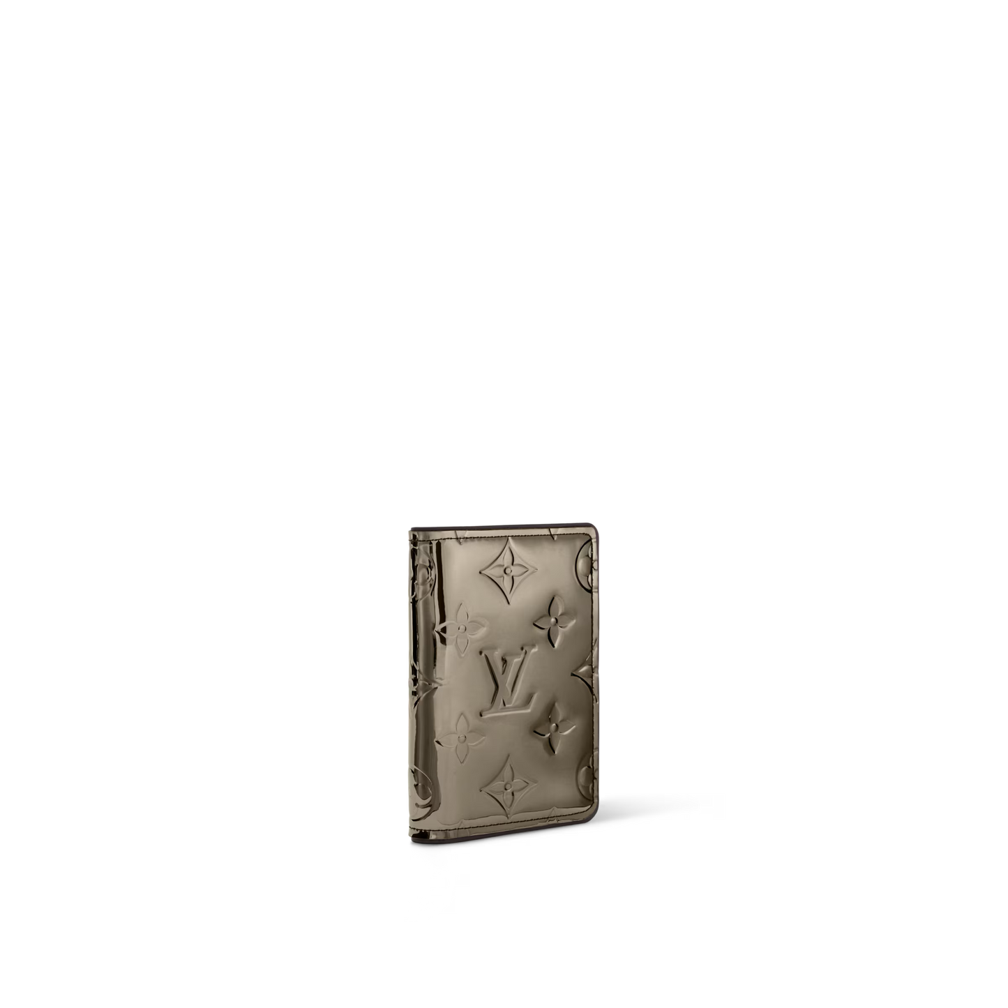 Louis Vuitton Pocket Organiser 'Monogram Mirror Coated Canvas Gunmetal'