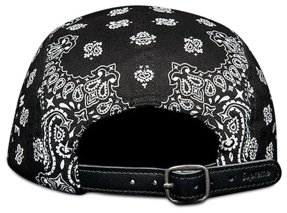 Supreme Bandana Camp Cap 'Black White' SS21