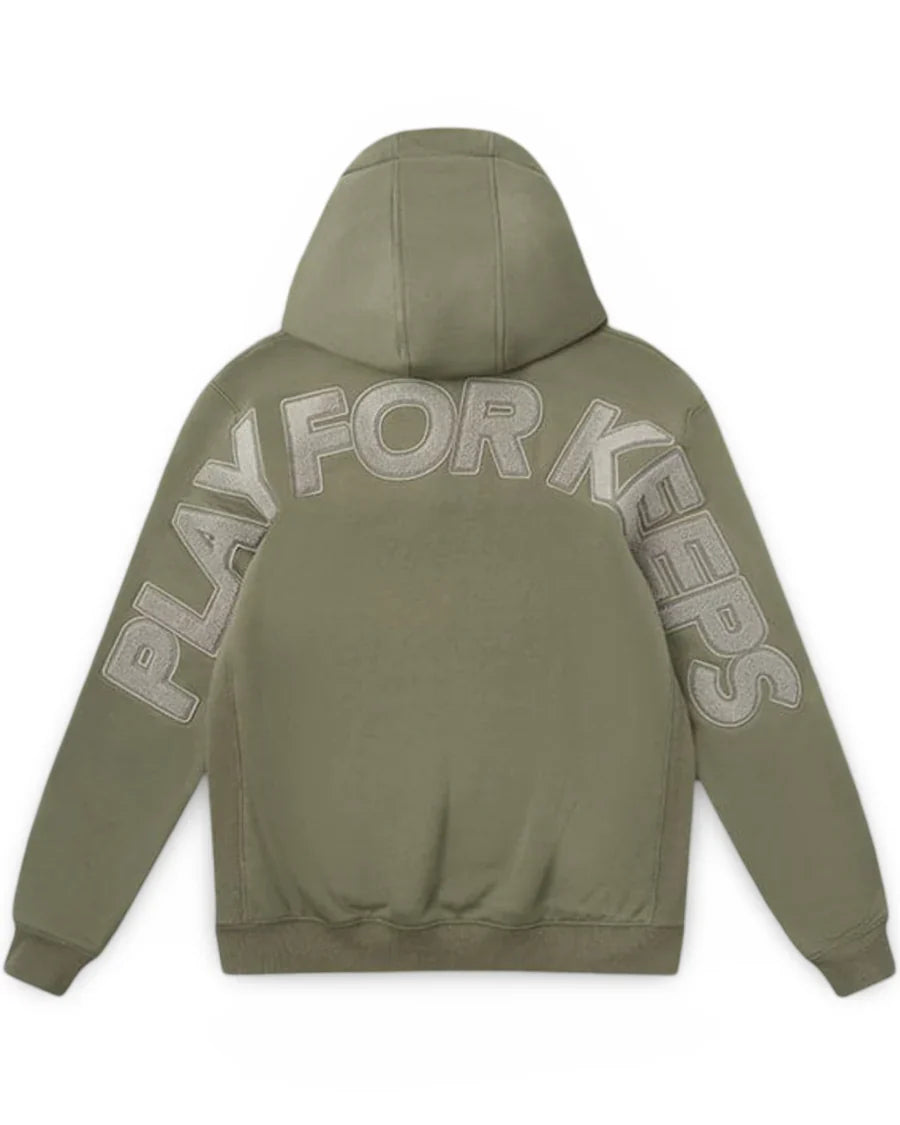 Geedup Play For Keeps Hoodie 'Olive Grey'