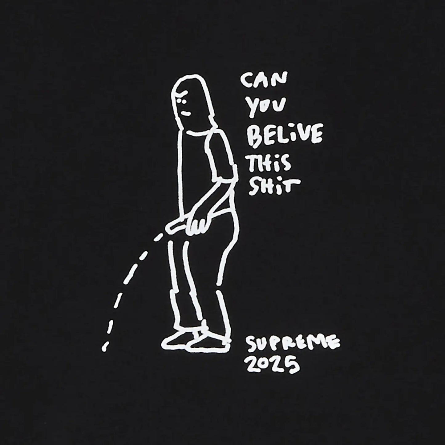 Supreme Piss Tee 'Black'