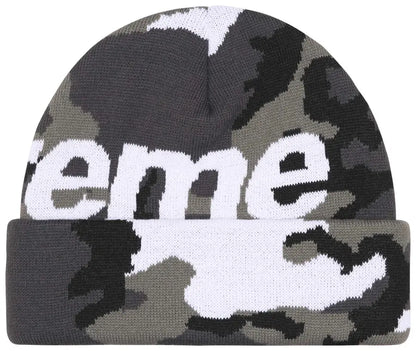 Supreme Camo Big Logo Beanie 'Snow Camo'
