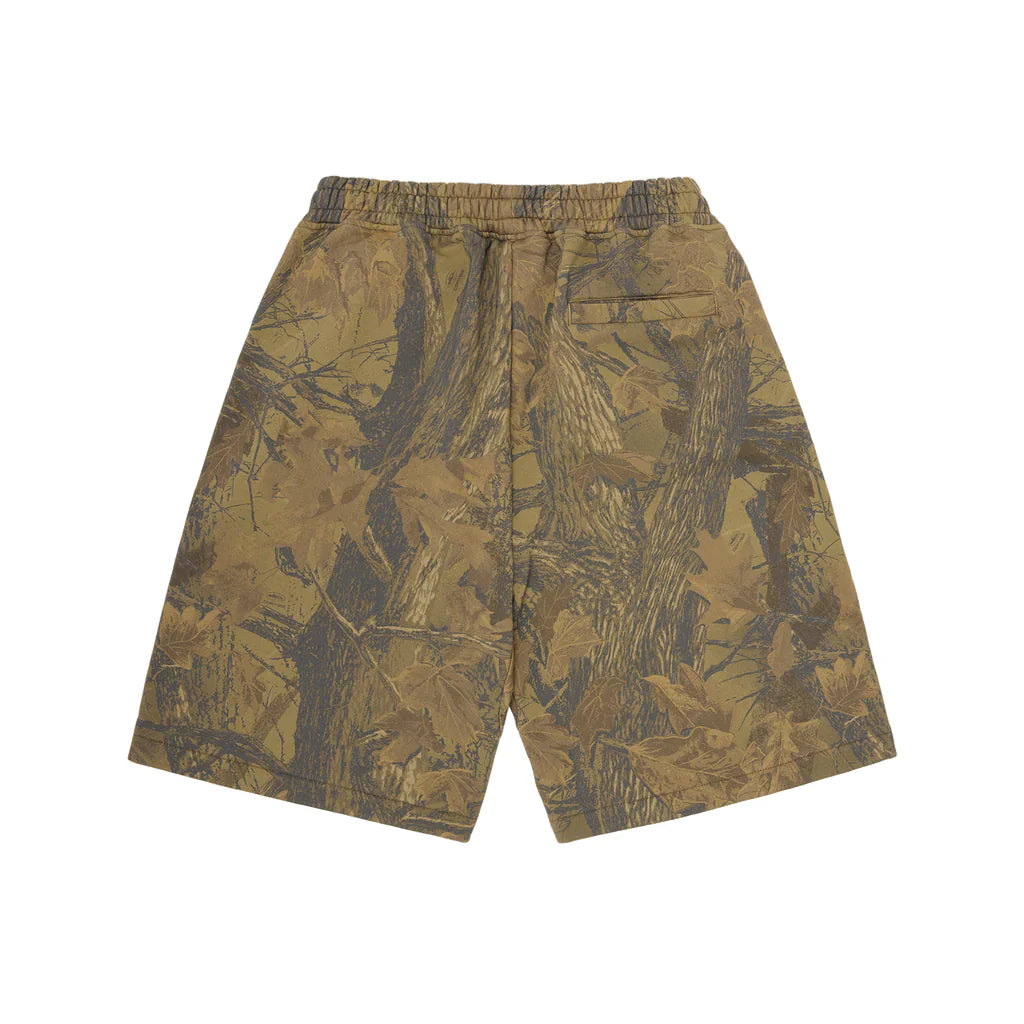 Corteiz Alcatraz Puff Print Sweatshorts 'Forest Camo'