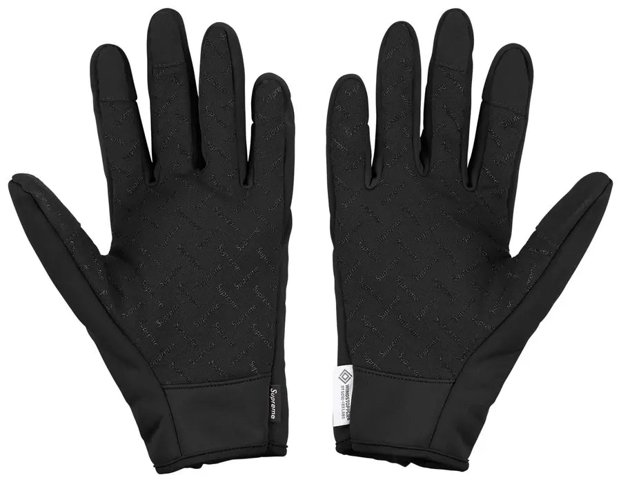 Supreme Windstopper Zip Gloves 'Black' FW26