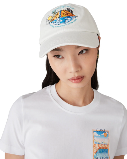 Casablanca Oasis Baseball Cap 'White'