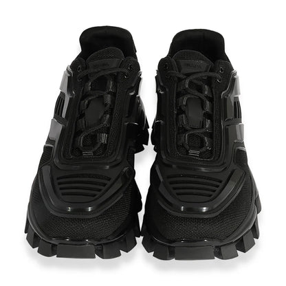Prada Knit Cloudburst Thunder Knit Fabric Sneaker 'Black Red' (WMNS)