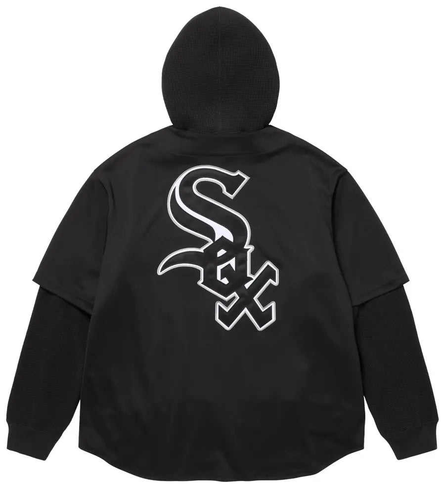 Supreme x Chicago White Sox Hooded Baseball Jersey 'Black'